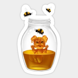 Honey Bee Mermaid Sticker